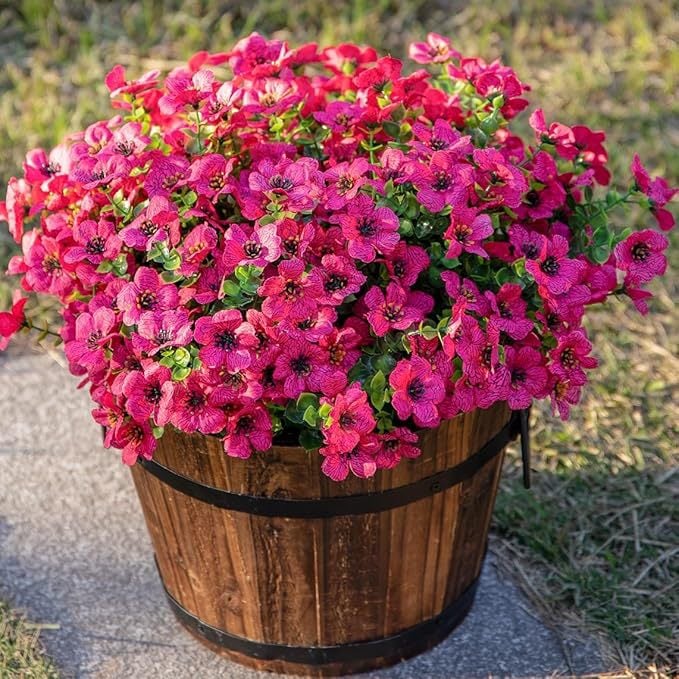 Upgraded High-grade  Material  Rainproof Lifelike Artificial Flowers With UV-Shield Coating