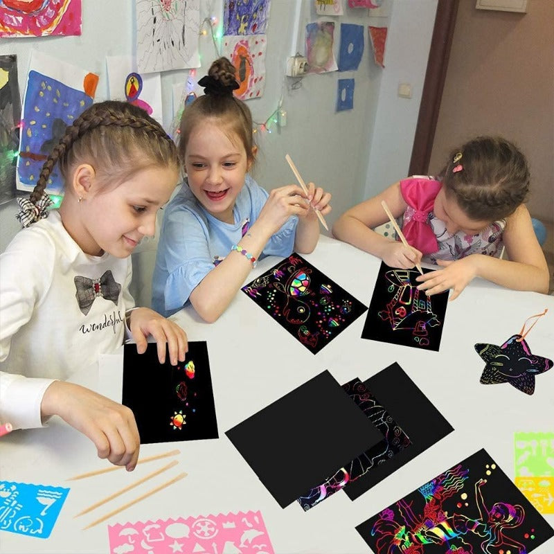 Rainbow Scratch Art Kit