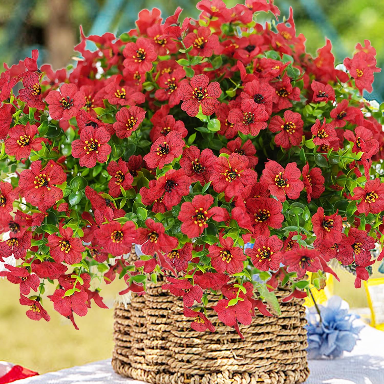 Upgraded High-grade  Material  Rainproof Lifelike Artificial Flowers With UV-Shield Coating