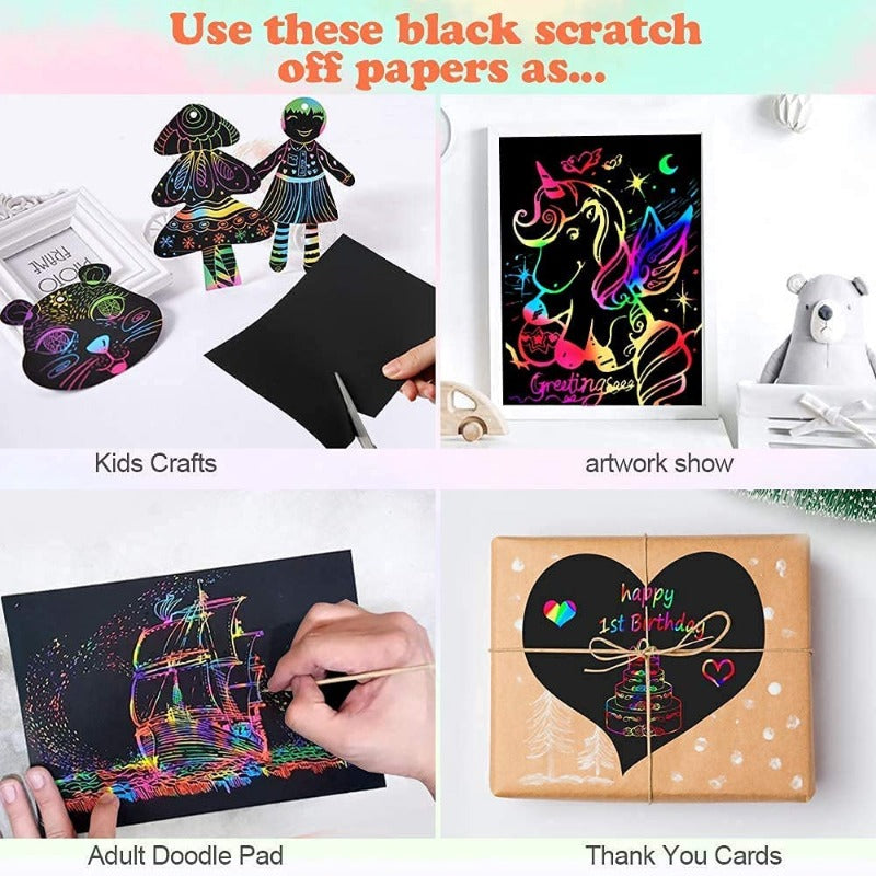 Rainbow Scratch Art Kit