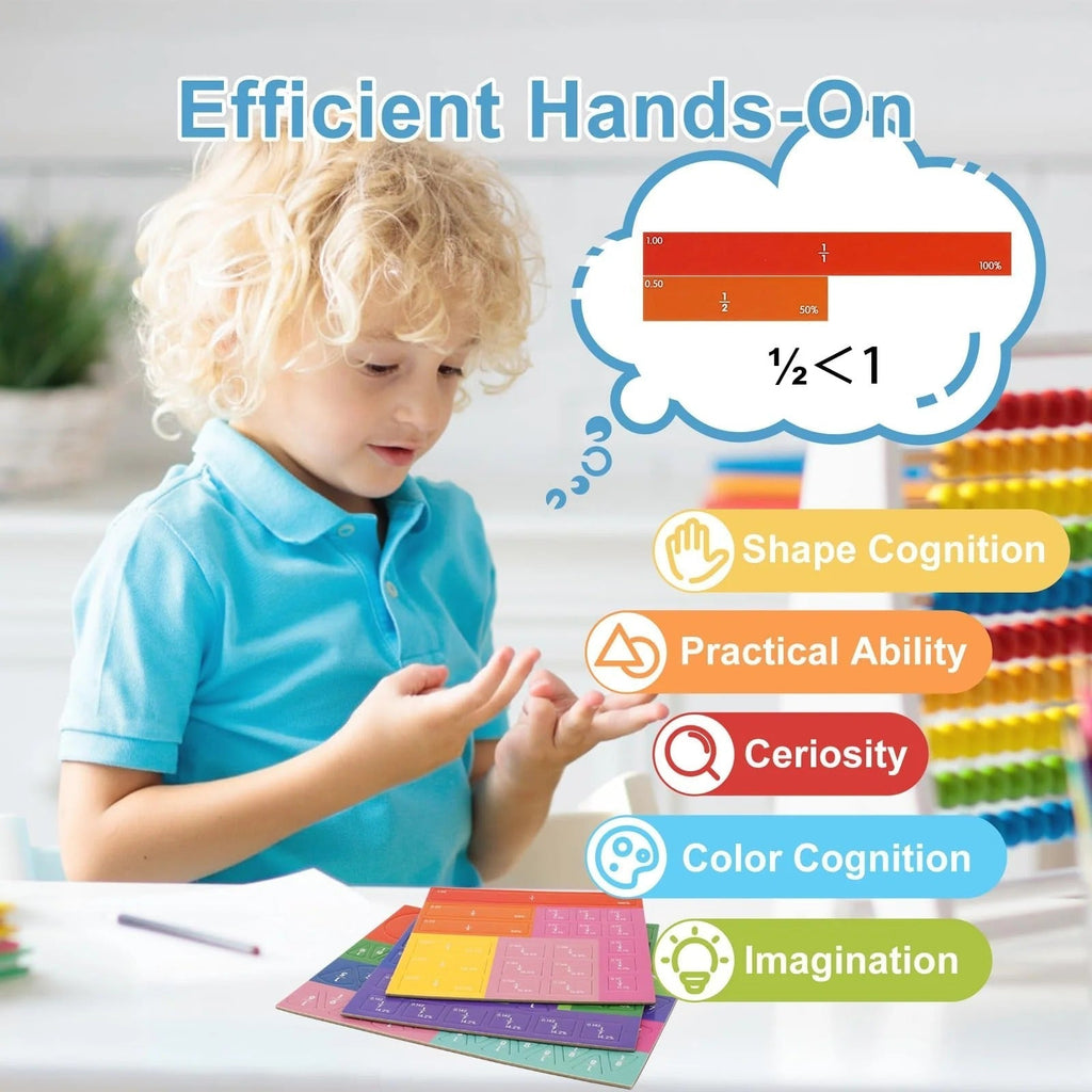 Magnetic Montessori Fraction Puzzle