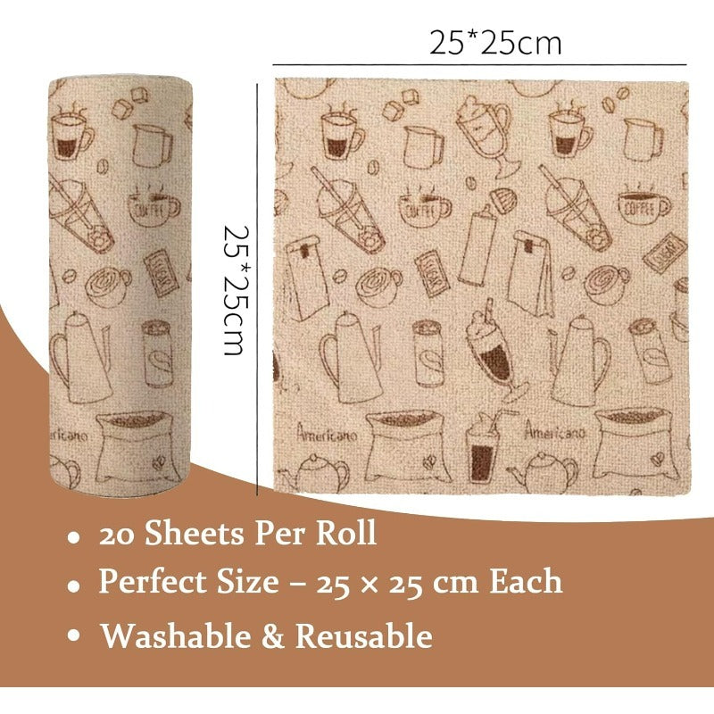 Tear-Off Microfiber Cleaning Roll