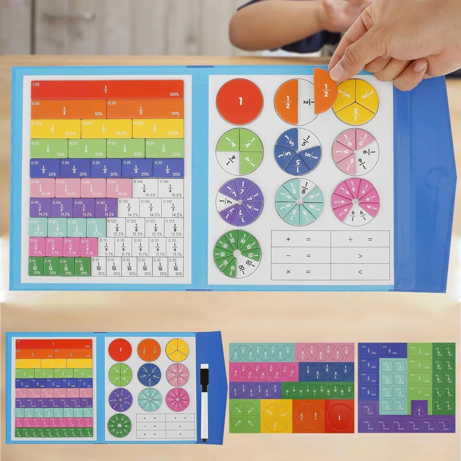 Magnetic Montessori Fraction Puzzle
