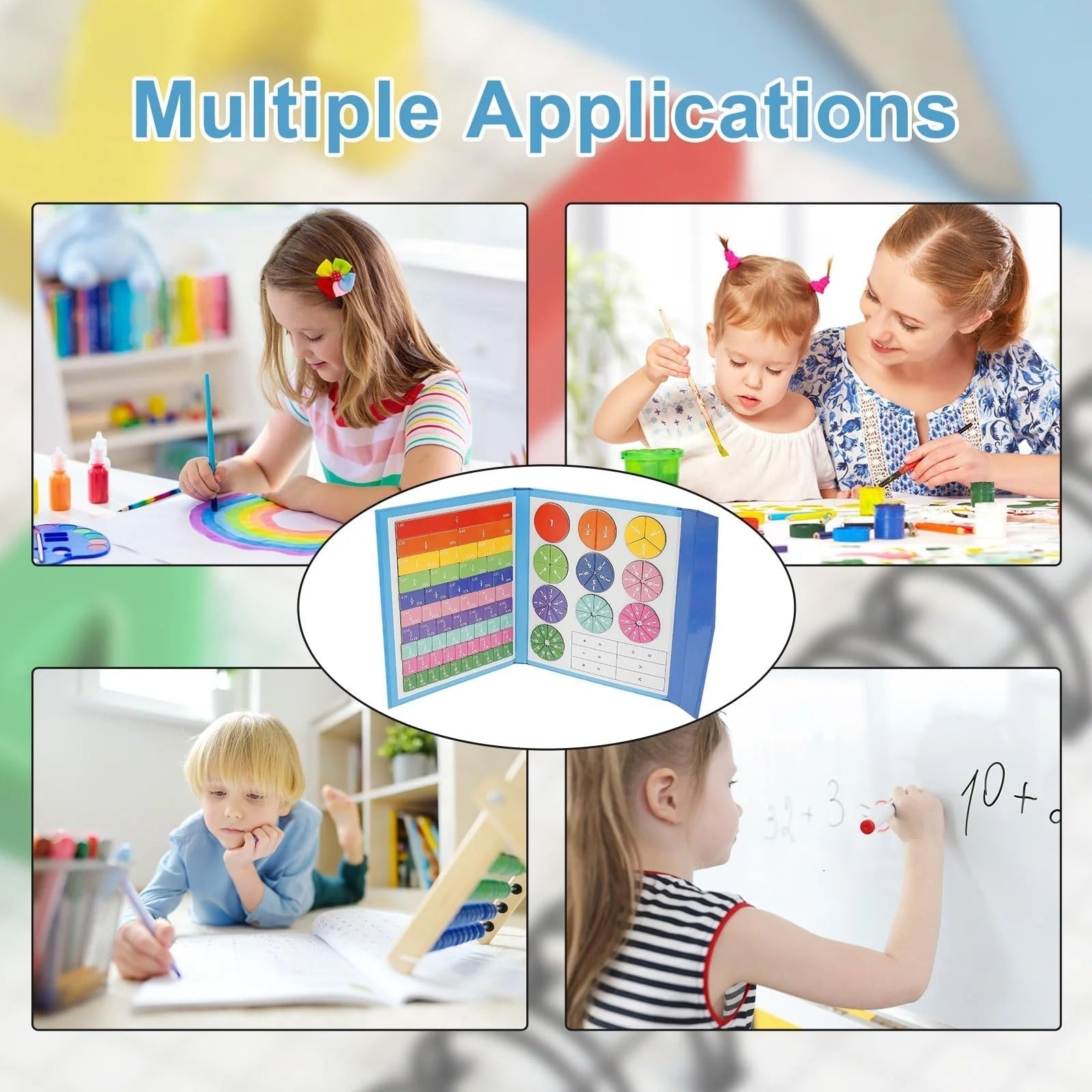 Magnetic Montessori Fraction Puzzle