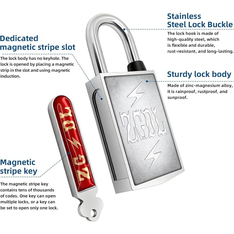 No Keyhole Magnetic Padlock