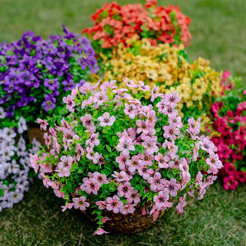 Upgraded High-grade  Material  Rainproof Lifelike Artificial Flowers With UV-Shield Coating