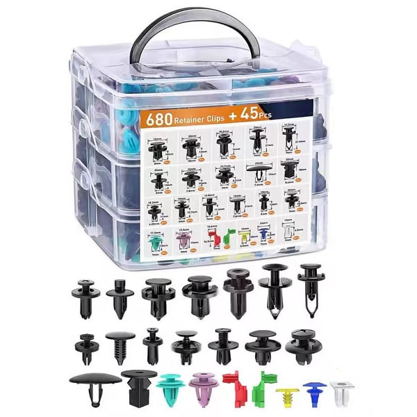 725Pcs Auto Body Fasteners Kit