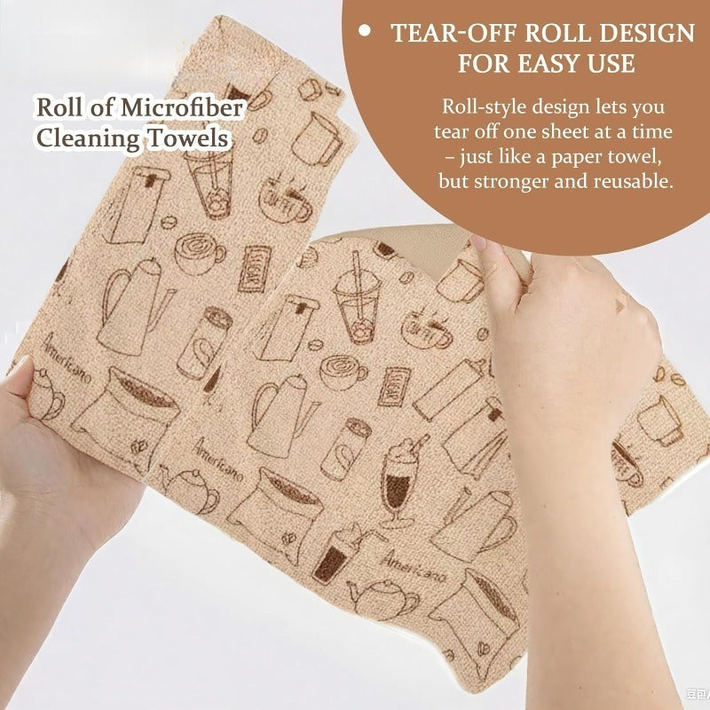 Tear-Off Microfiber Cleaning Roll