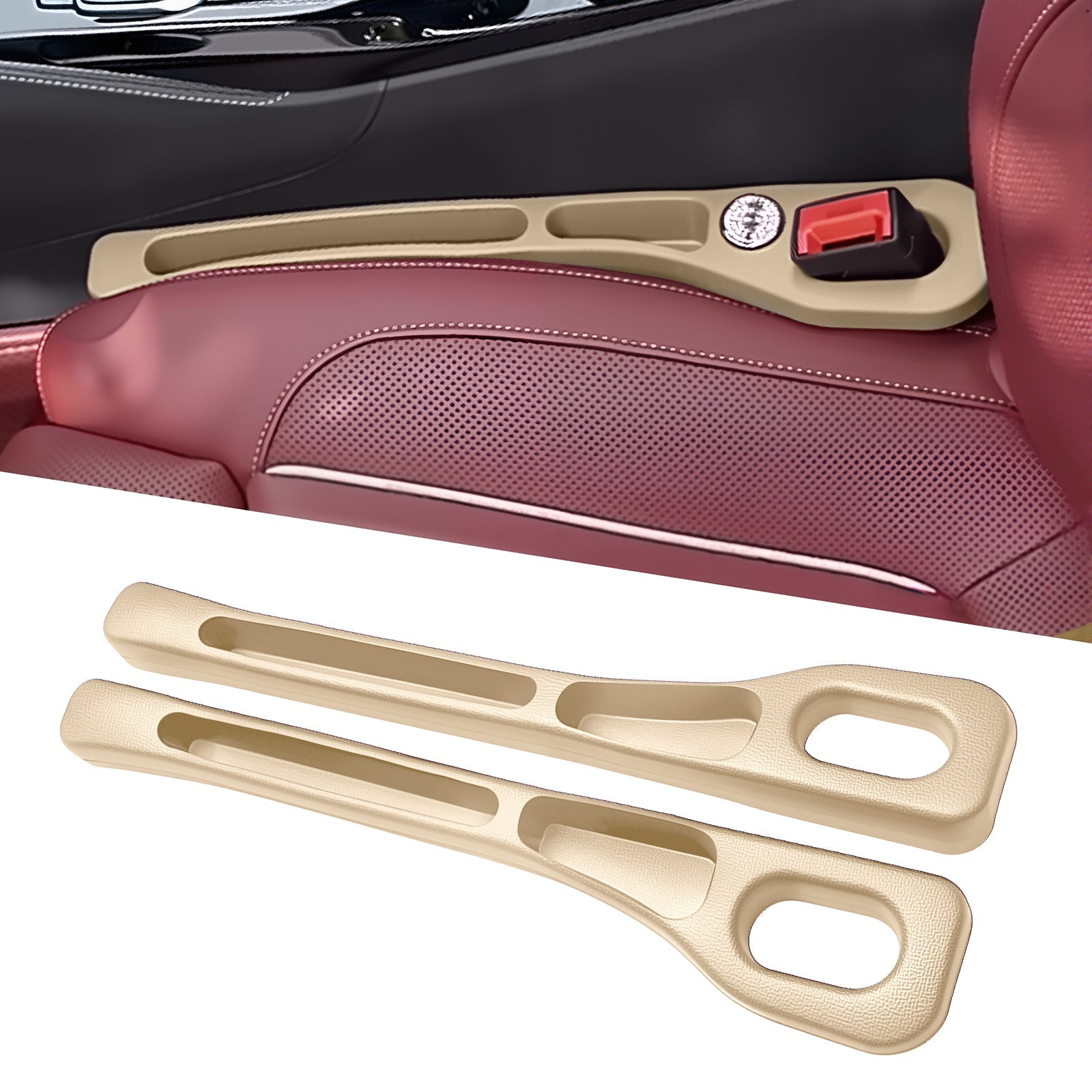 Car Seats Gap Filler Dual with Belt Slot