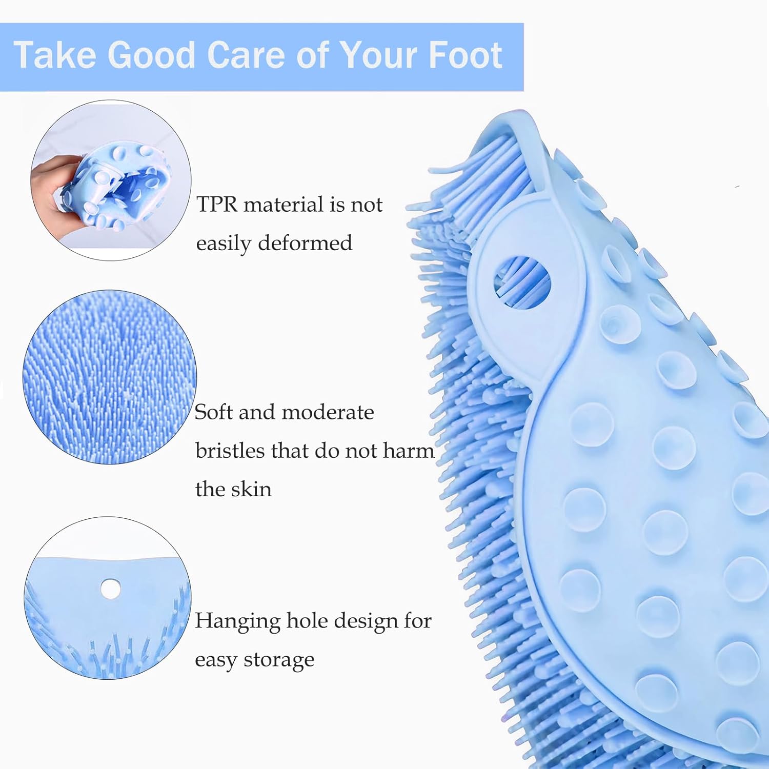 Hands-Free Silicone Foot Clean Mat