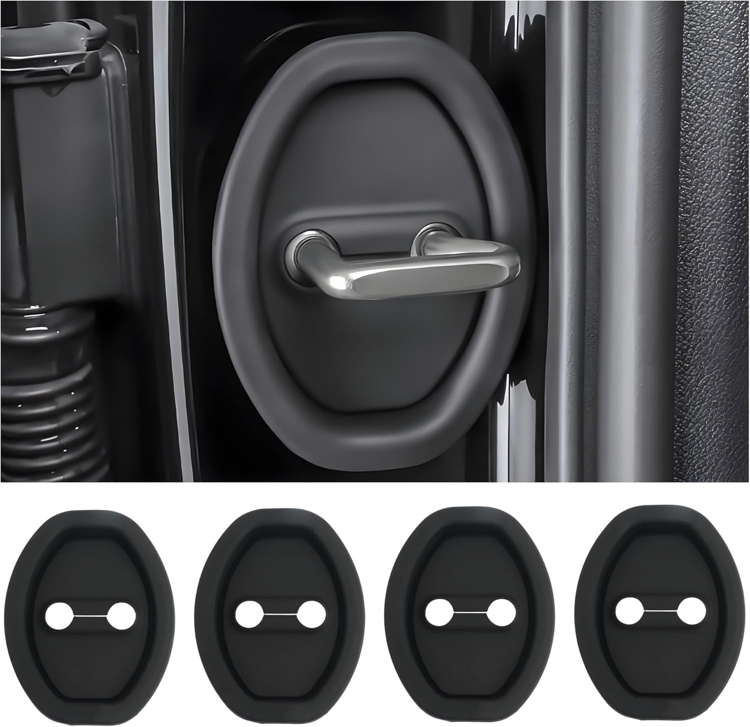 Universal Silicone Car Door Covers Protector (4 PACK)
