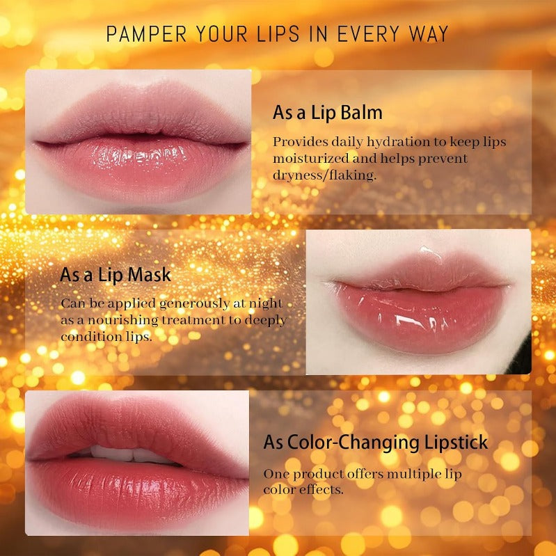 Gold-Infused Color-Changing Lip Balm Stick