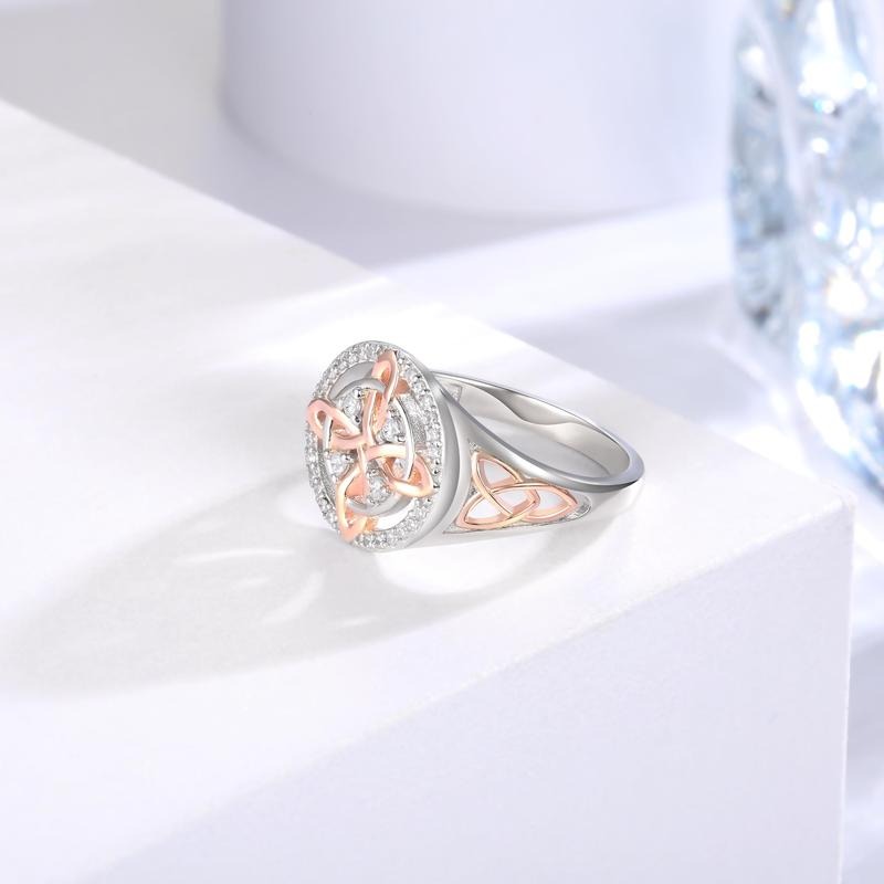 Witches Knot Silver Ring