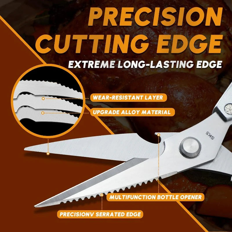 Steel 7-in-1 Multifunction Kitchen Shears