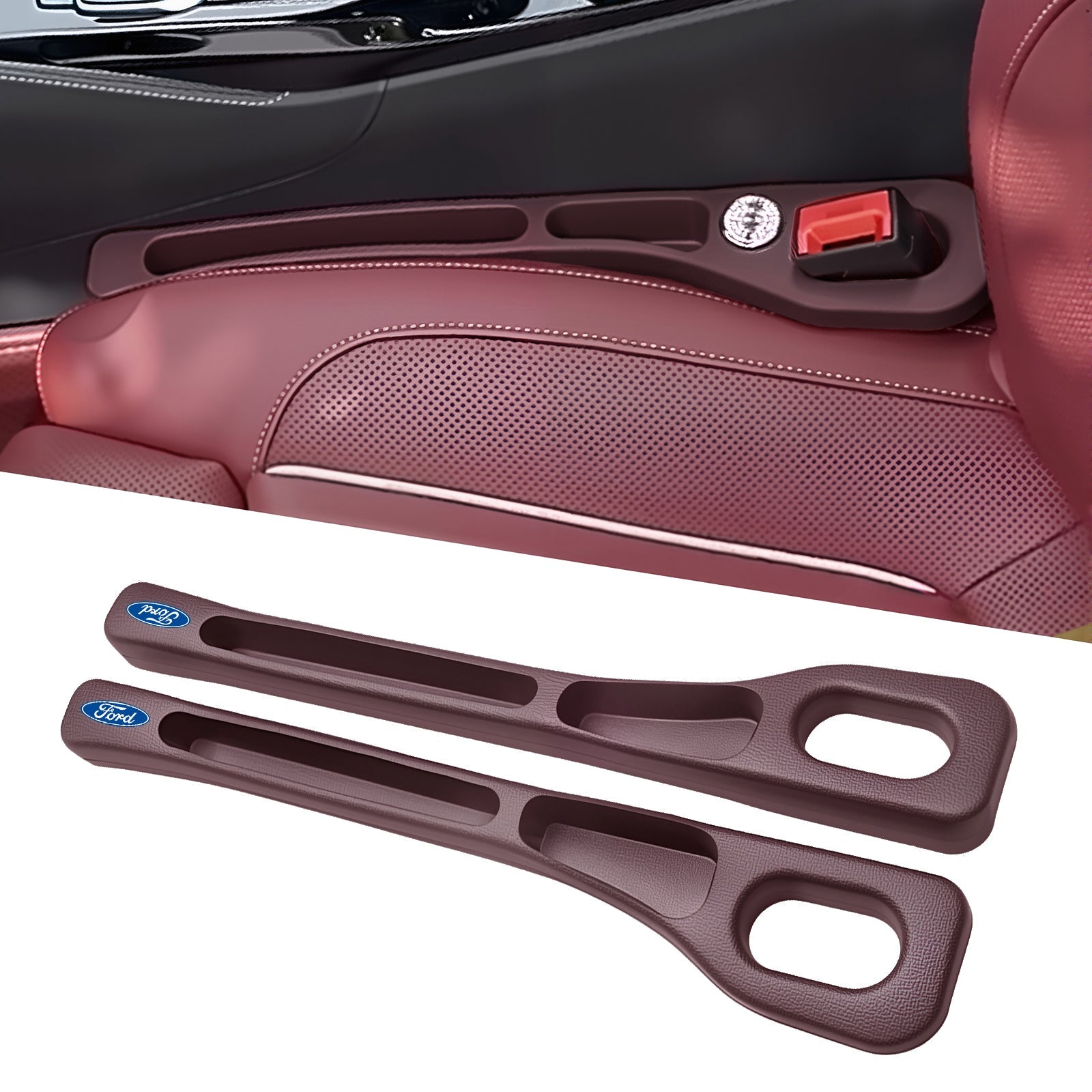 Car Seats Gap Filler Dual with Belt Slot
