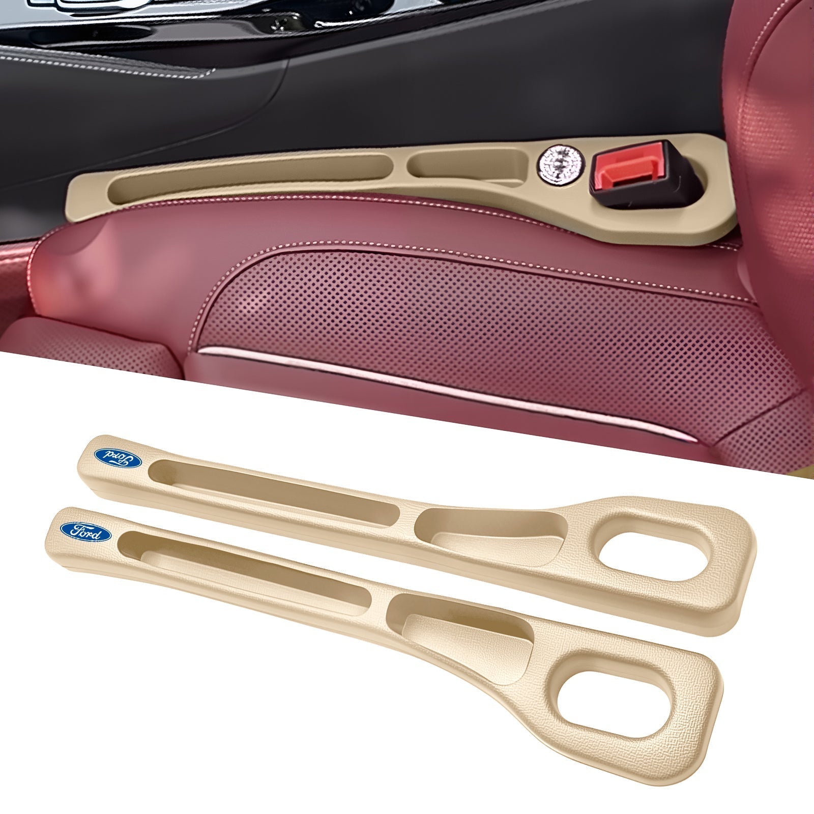 Car Seats Gap Filler Dual with Belt Slot