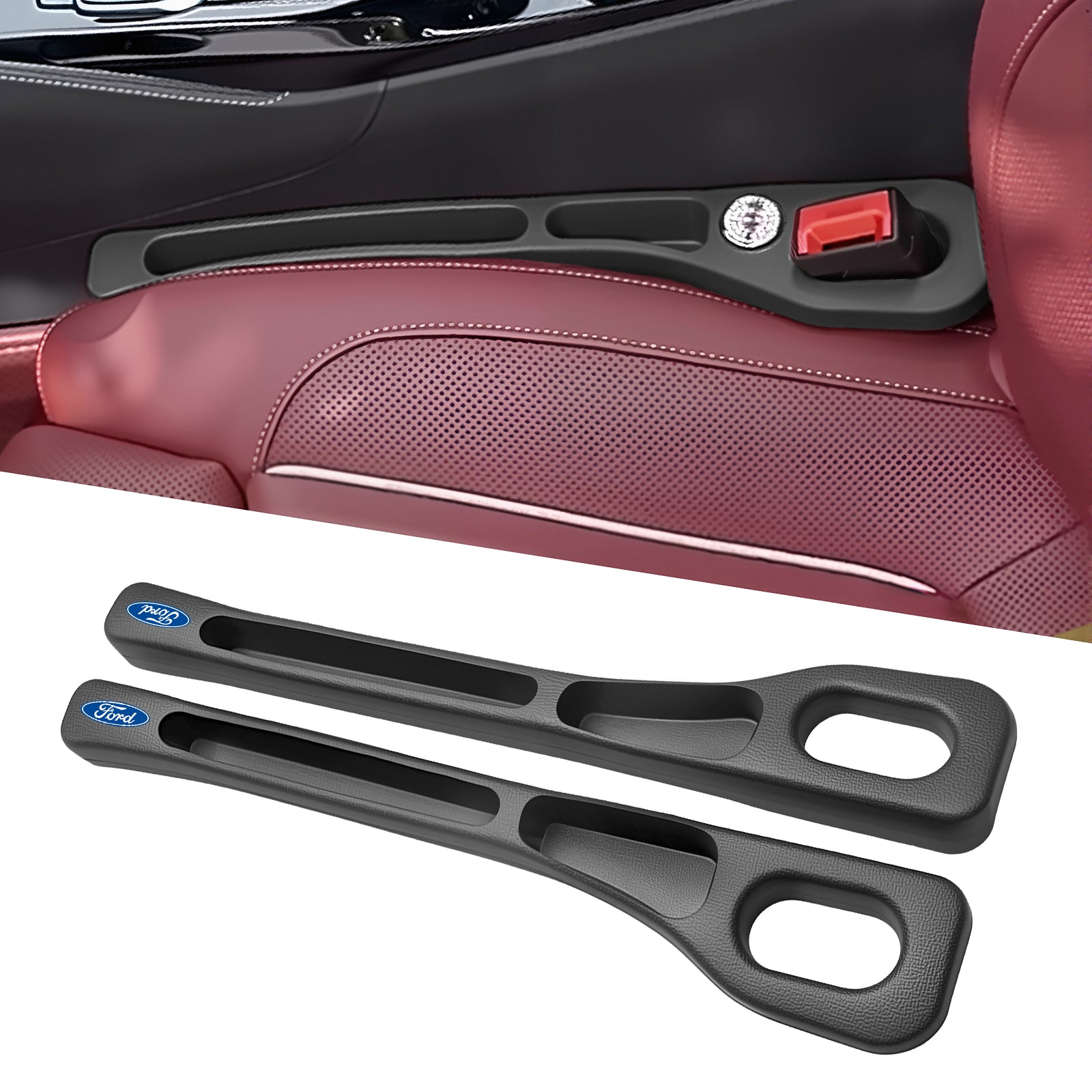 Car Seats Gap Filler Dual with Belt Slot