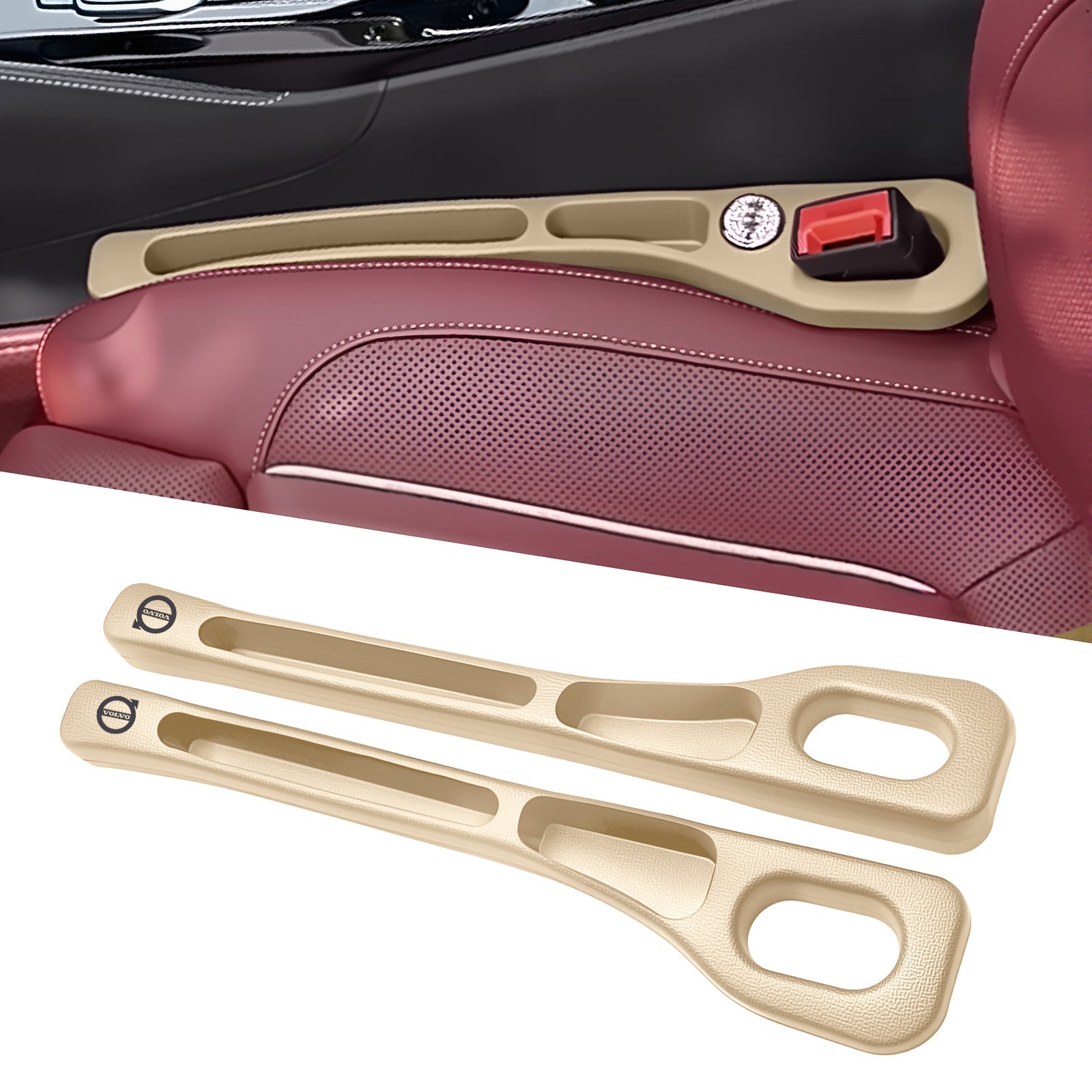 Car Seats Gap Filler Dual with Belt Slot