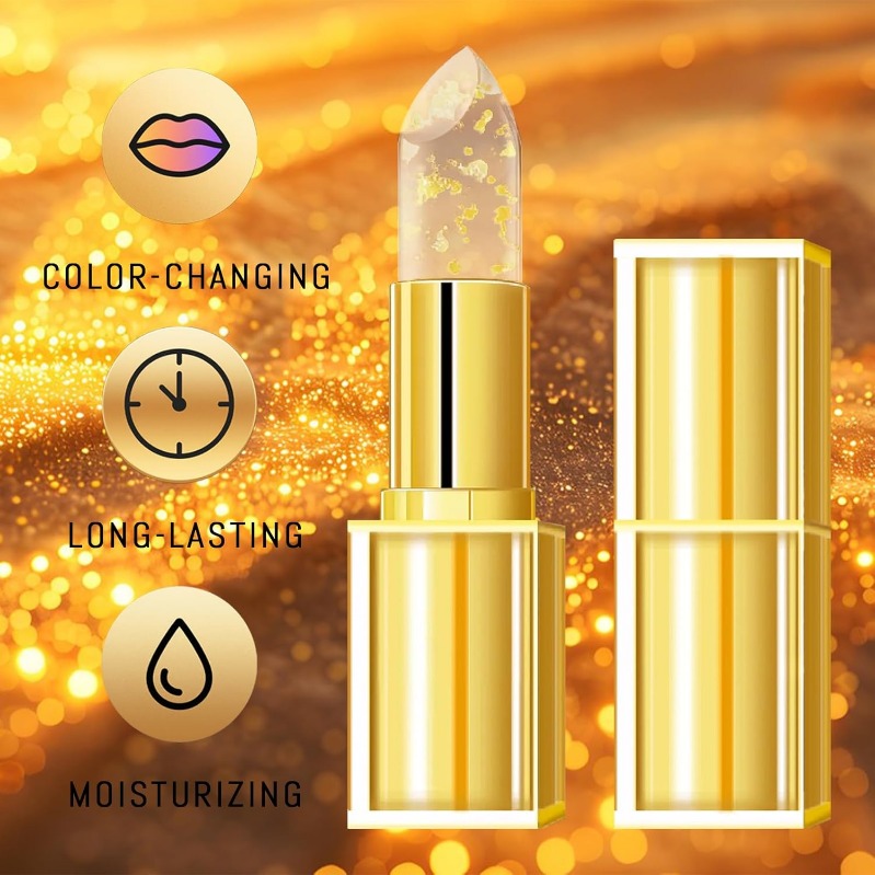 Gold-Infused Color-Changing Lip Balm Stick