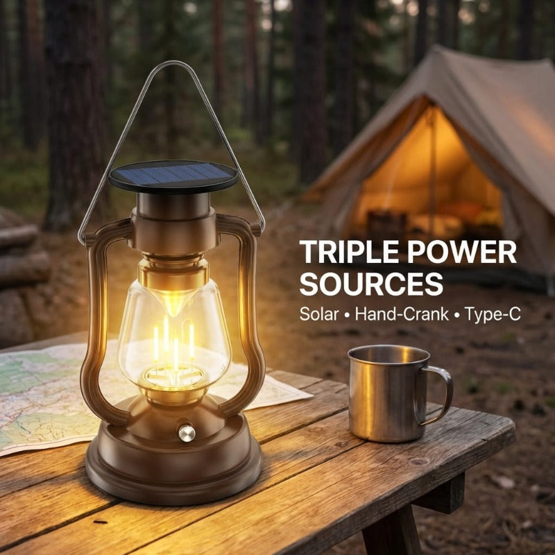Hand-Crank Emergency Light