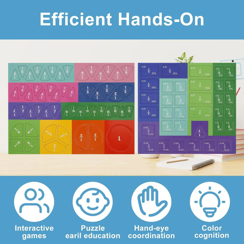 Magnetic Montessori Fraction Puzzle