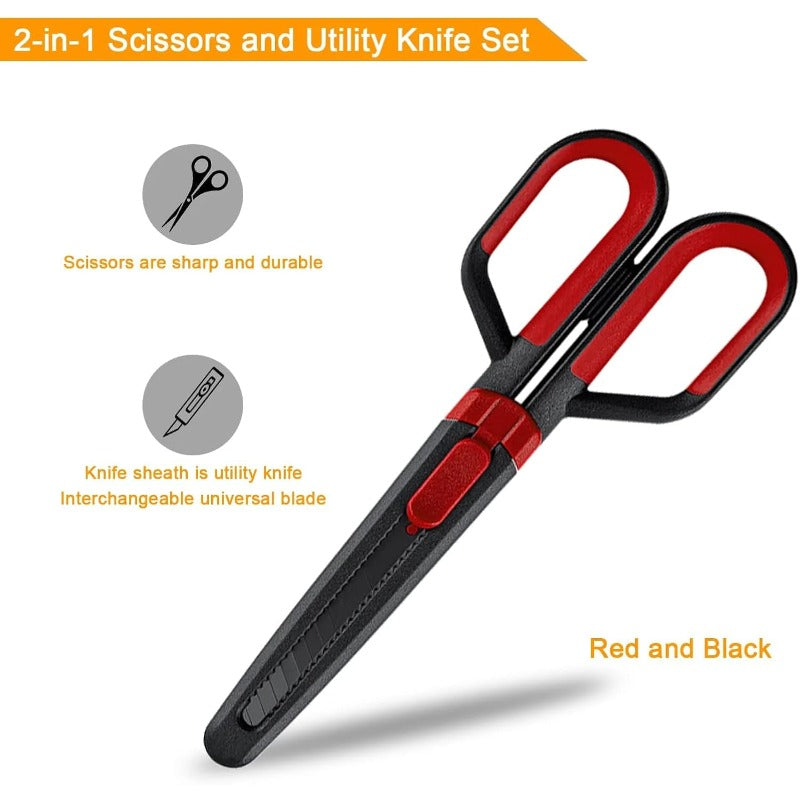 2-in-1 Scissors & Utility Knife Set