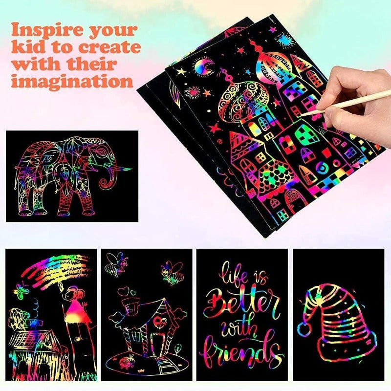 Rainbow Scratch Art Kit