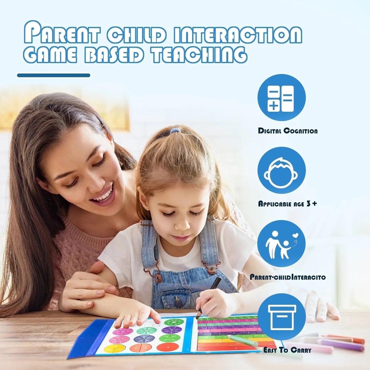 Magnetic Montessori Fraction Puzzle