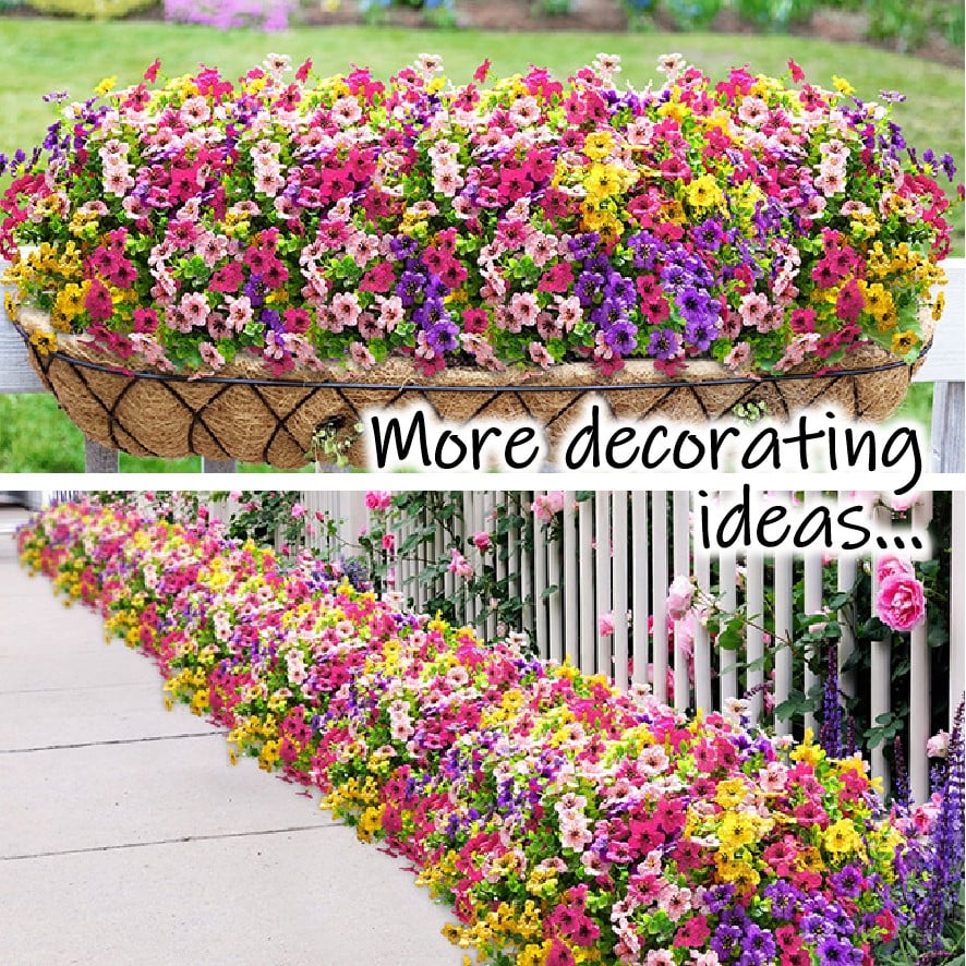 Upgraded High-grade  Material  Rainproof Lifelike Artificial Flowers With UV-Shield Coating