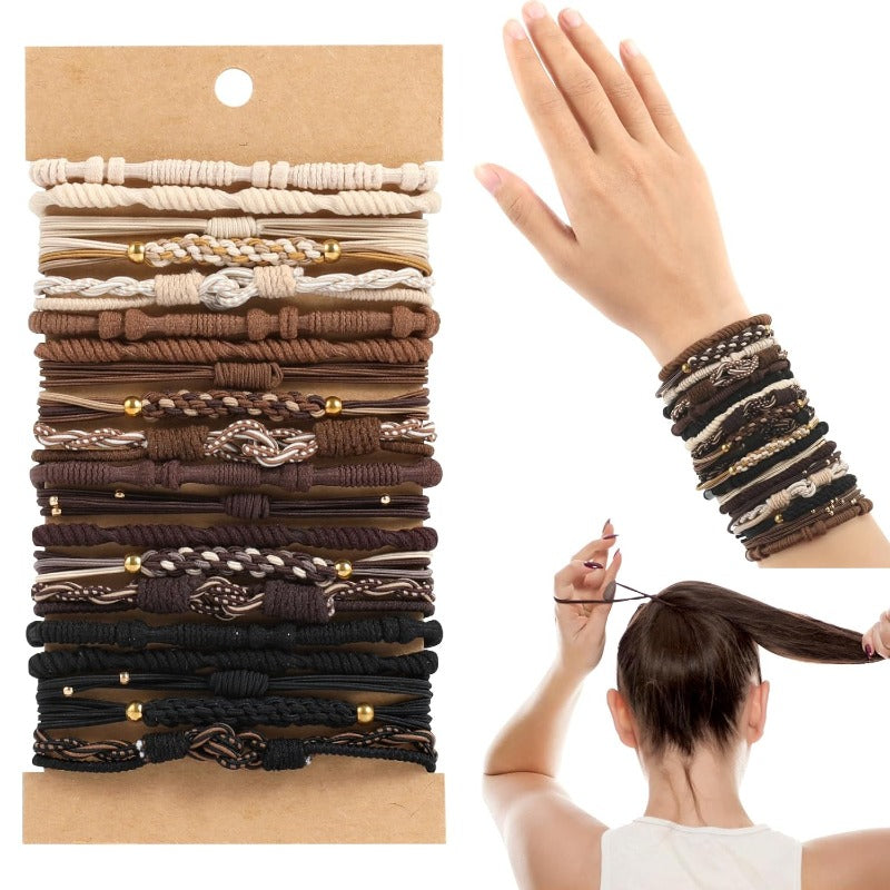 Boho Neutral Hair Tie Set